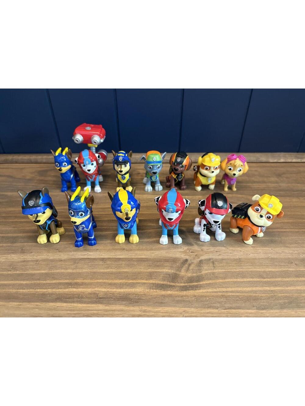 Paw Patrol Action Figure Lot of 13 Chase Rubble Marshall Rocky Zuma Skye